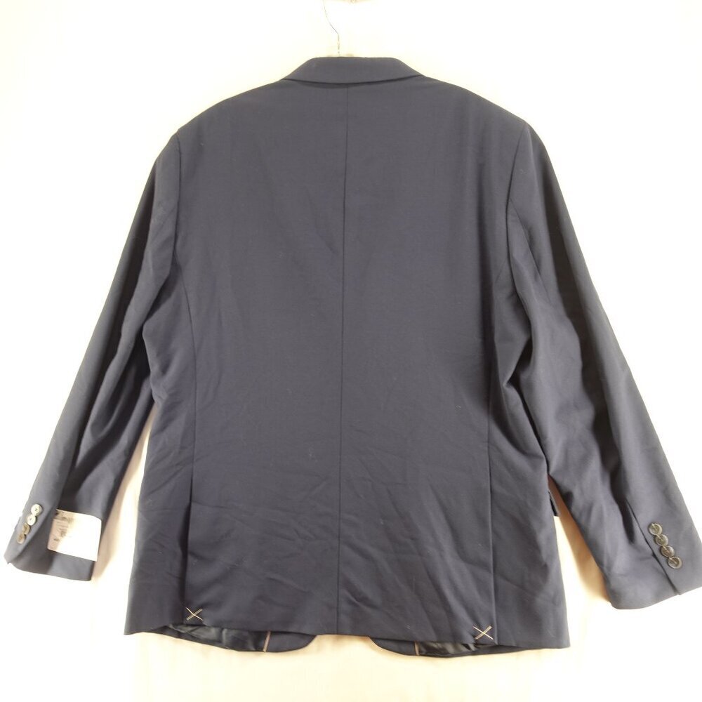 Men's NAUTICA Modern Fit Bi Stretch Suit Blazer Jacket in Solid Blue size 44R - Picture 7 of 11